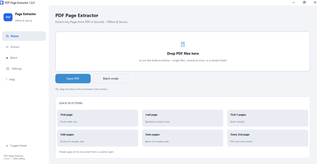 PDF Page Extractor